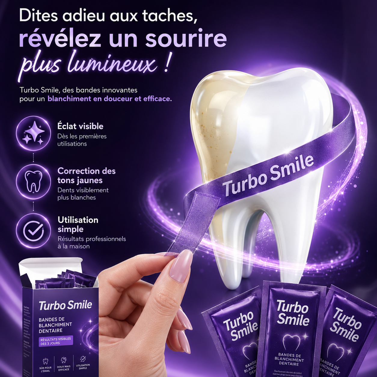 Bandes blanchissantes Turbo Smile - Kit