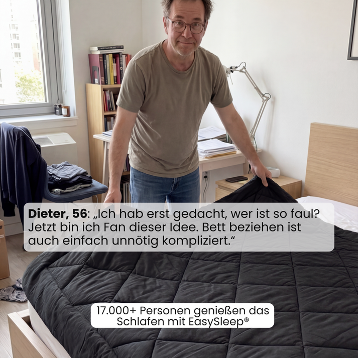 Couverture EasySleep® – La couette 2-en-1 à séchage rapide qui rend le linge de lit inutile.
