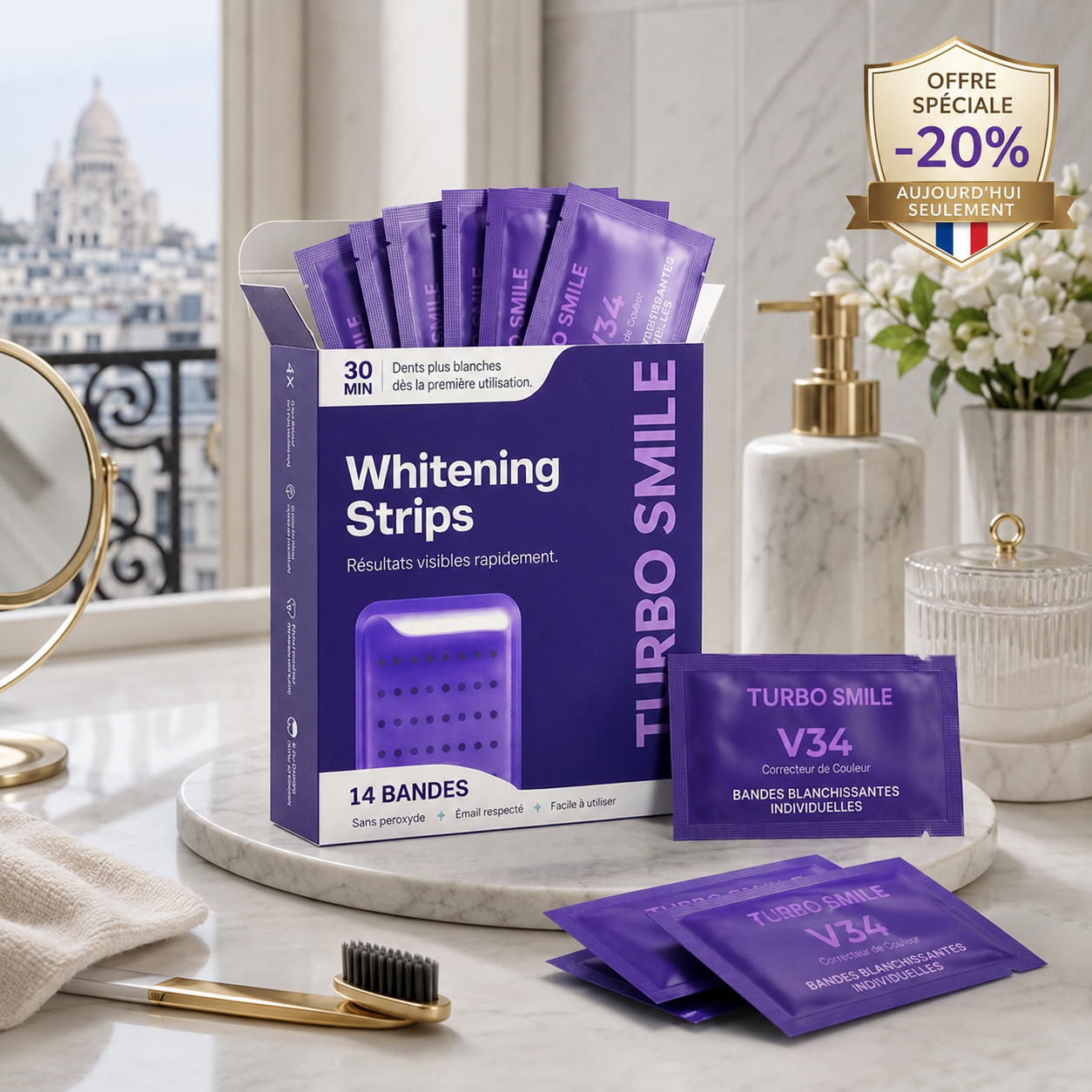 Bandes blanchissantes Turbo Smile - Kit