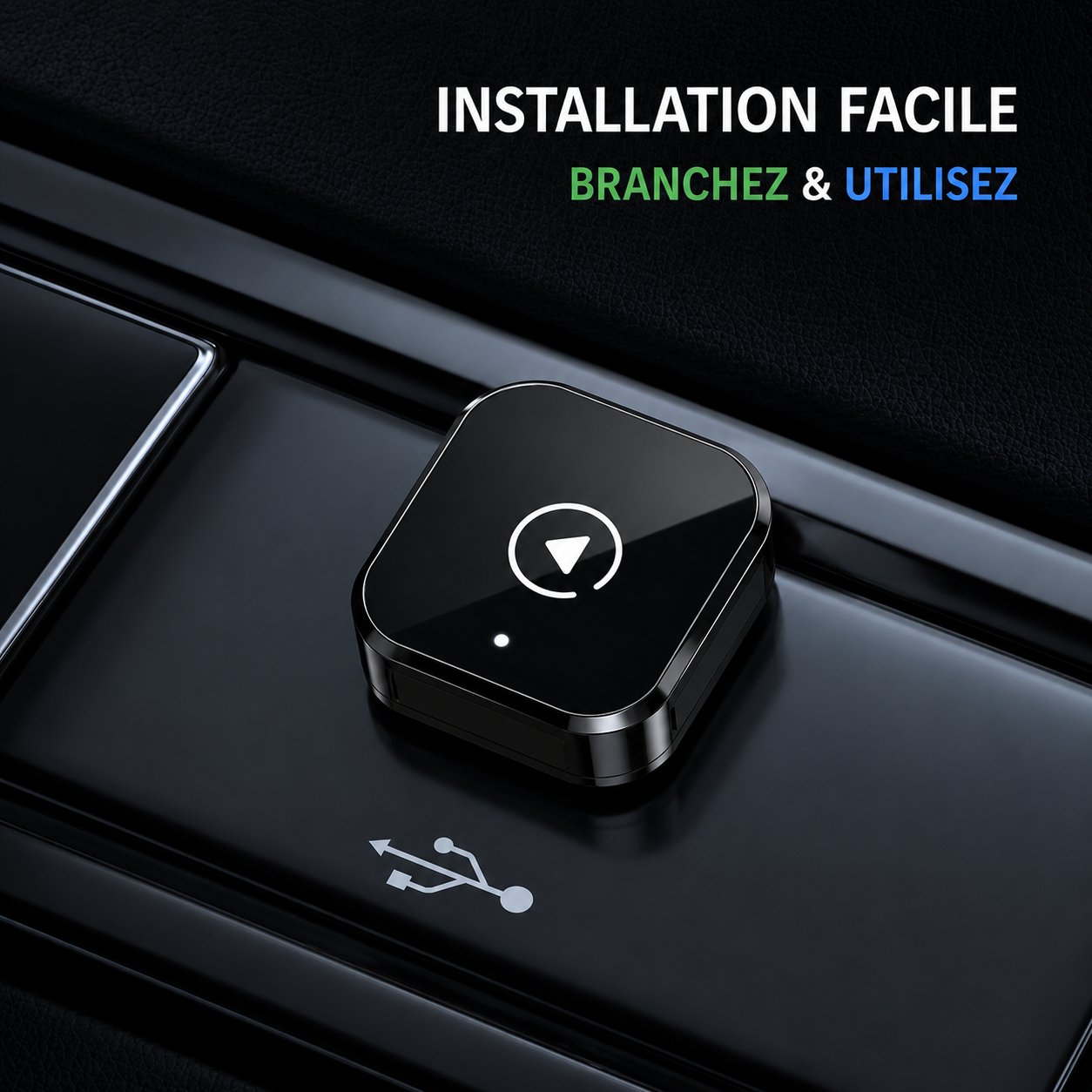Adaptateur sans fil TurboChared® Mini Cube 3.0 pour CarPlay et Android Auto