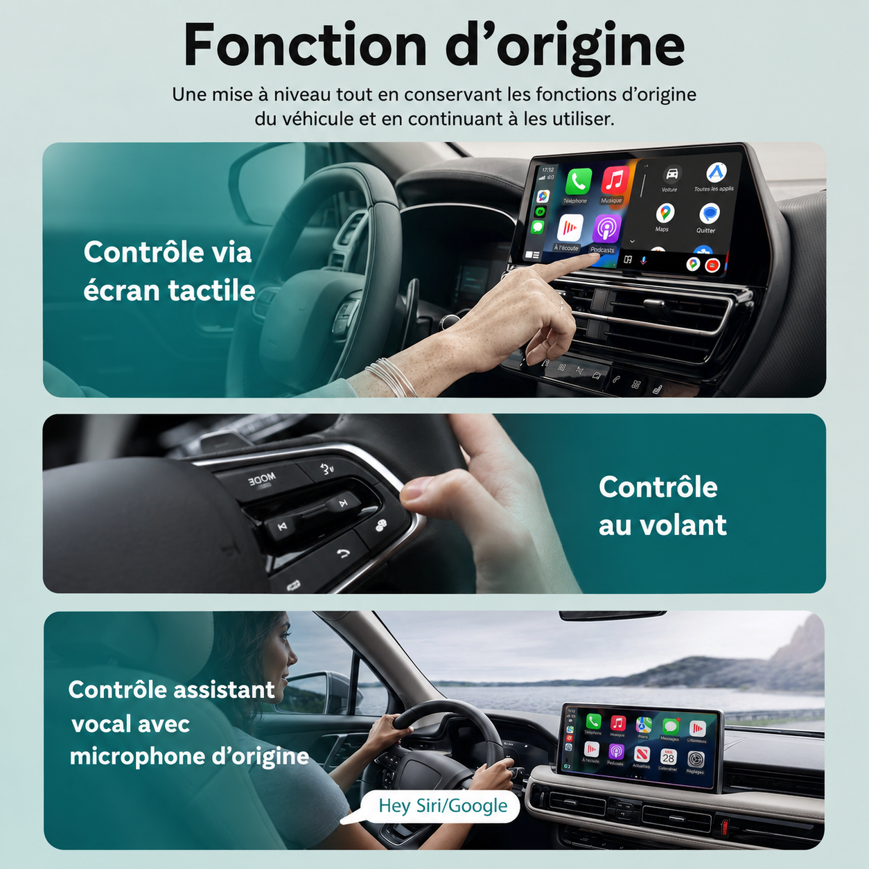 Adaptateur sans fil TurboChared® Mini Cube 3.0 pour CarPlay et Android Auto