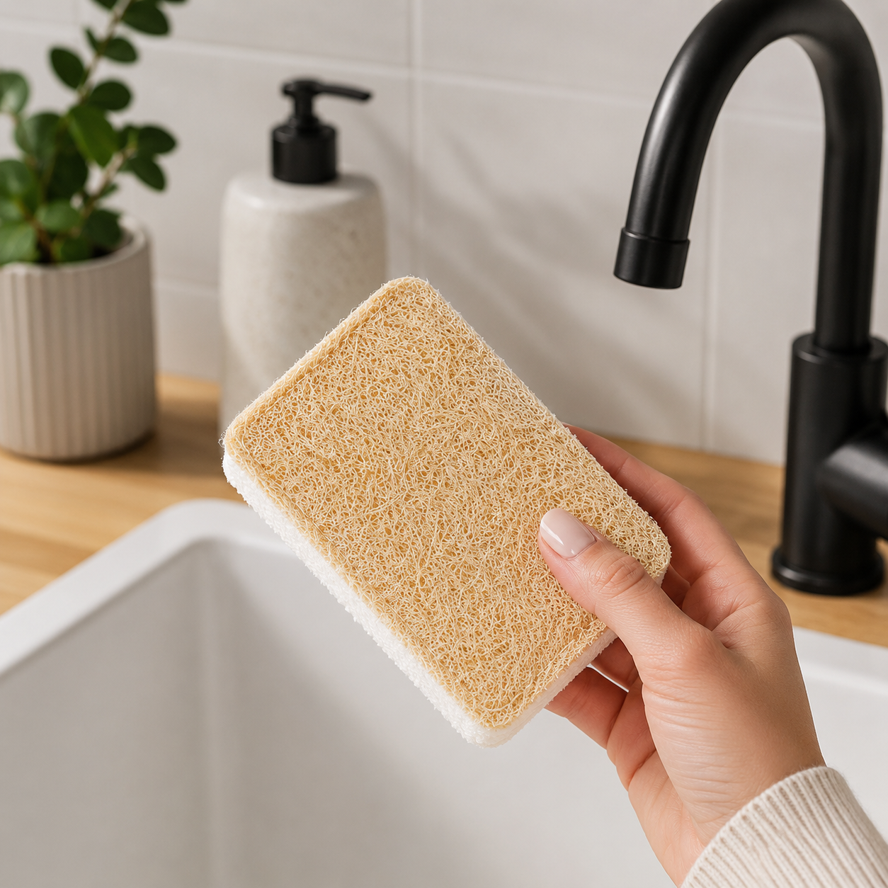 Éponges à récurer sans plastique