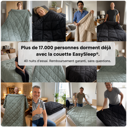 Couverture EasySleep® – La couette 2-en-1 à séchage rapide qui rend le linge de lit inutile.